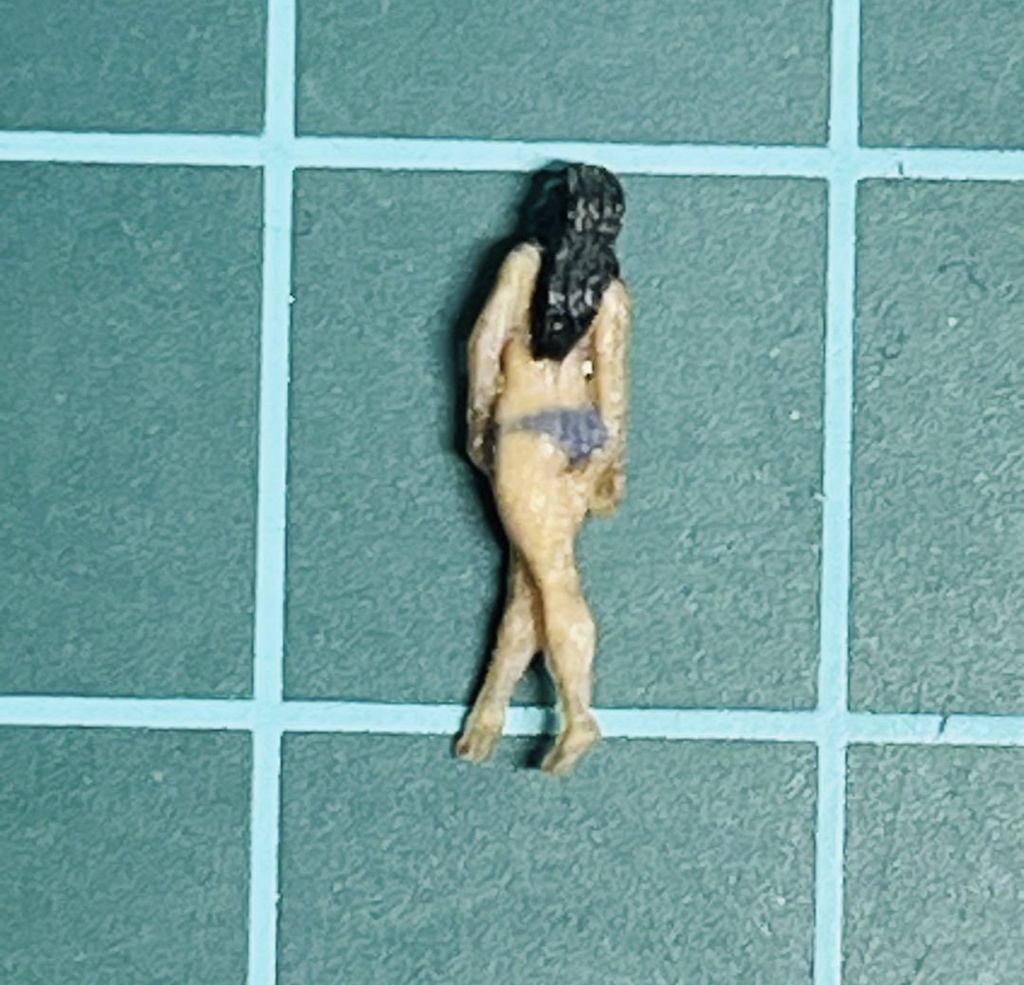 Nゲージ 水着女性 ビキニ フィギュア リアルフィギュア 完成品 塗装済完成品 鉄道模型 ジオラマに ミニチュア レイアウトに 3Dフィギュア フルカラー3Dプリンター