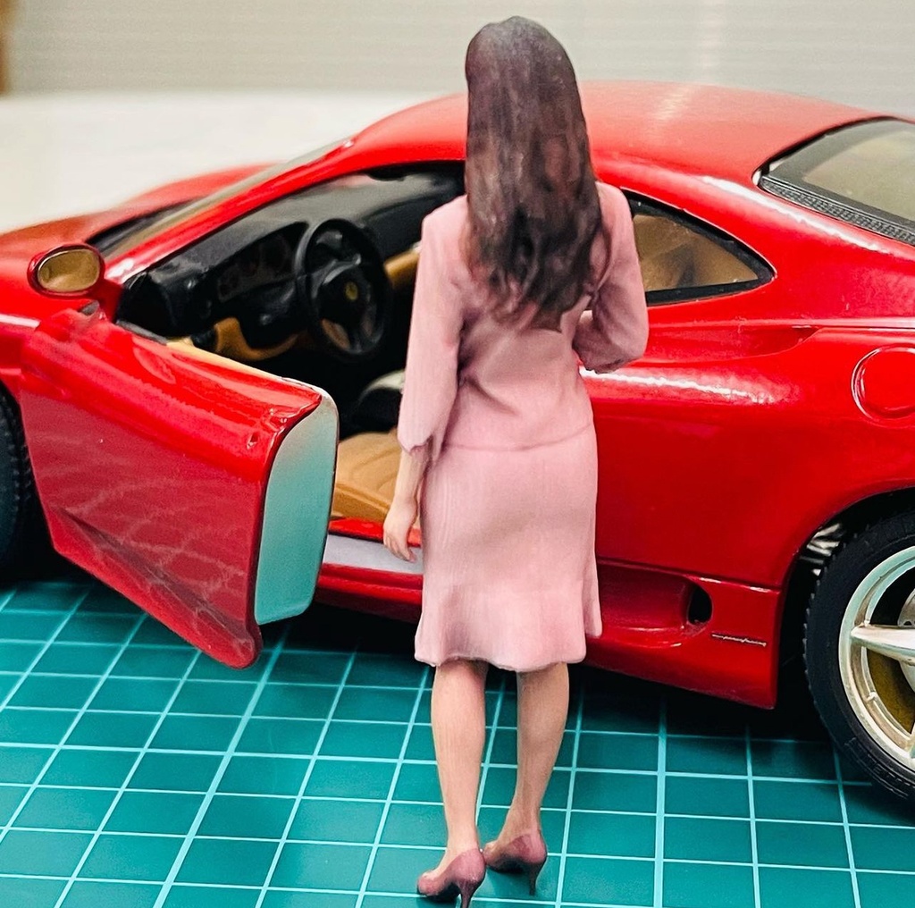 1/18 55-2 フィギュア リアルフィギュア 完成品 塗装済完成品 ミニチュアイメージ ミニカーに ジオラマに 3Dフィギュア フルカラー3Dプリンター 人物3D 3D人物