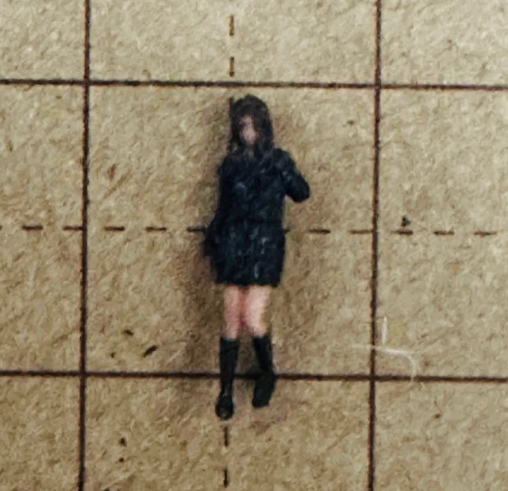 Nゲージ 1/150 JK2 女子高生 フィギュア リアルフィギュア カラー 鉄道模型 ジオラマに レイアウトに フルカラー3Dプリンター ミニチュアイメージ 3D人物 人物3D