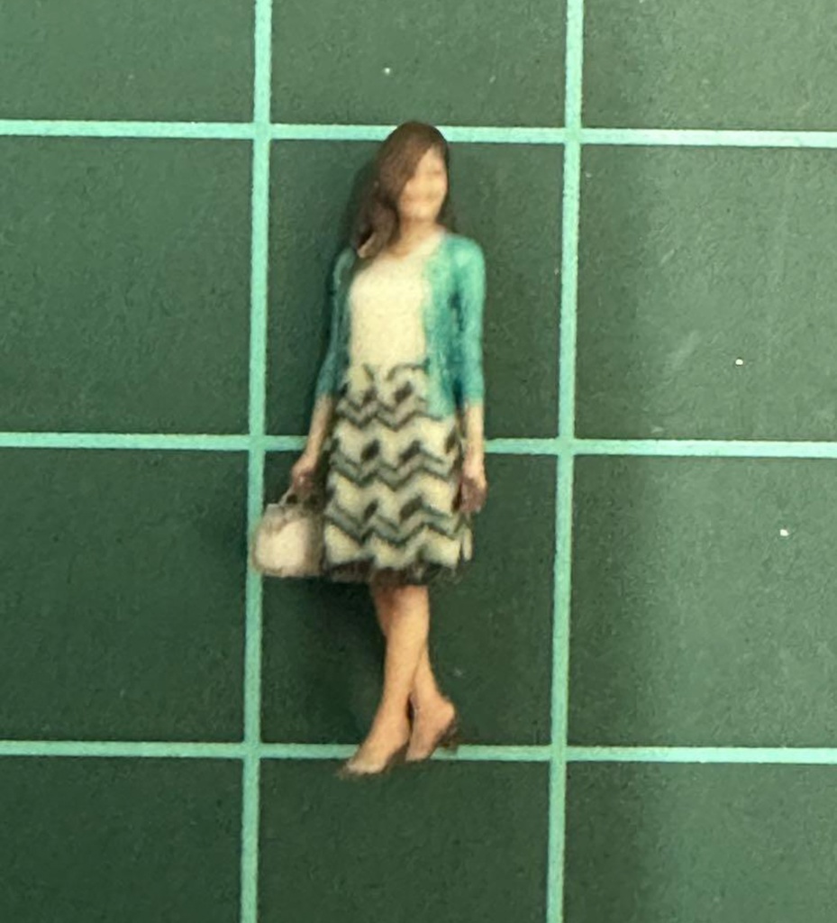 HOゲージ 1/80 57-1 フィギュア リアルフィギュア 完成品 塗装済完成品 鉄道模型 ジオラマに レイアウトに フルカラー3Dプリンター 3D人物 人物3D