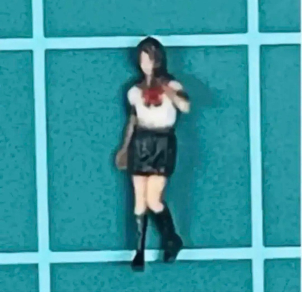 Nゲージ 1/150 JK3 女子高生 フィギュア リアルフィギュア 完成品 塗装済完成品 ミニチュアイメージ 3Dフィギュア 鉄道模型 ジオラマに レイアウトに 3D人物 人物3D