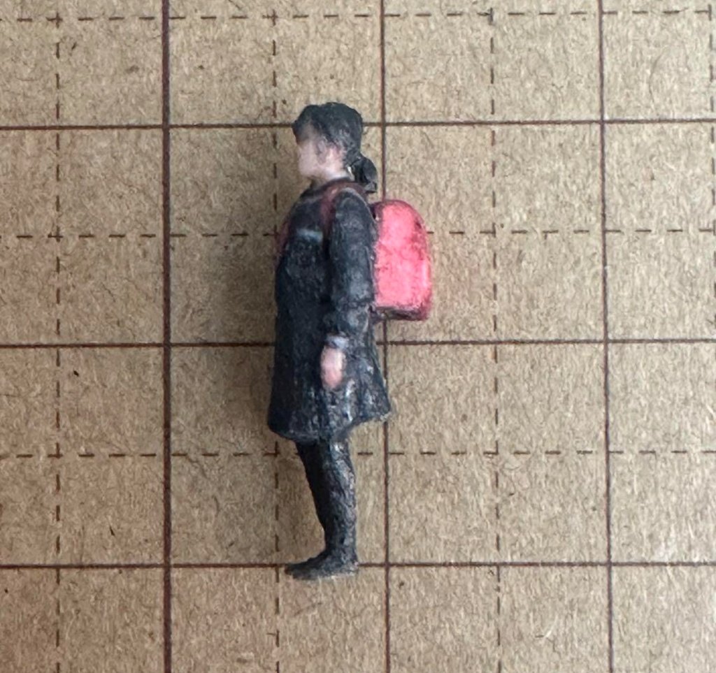 1/64 小学生3体 フィギュア リアルフィギュア 完成品 ミニチュアイメージ 塗装済完成品 3Dフィギュア ミニカーに ジオラマに 3D人物 人物3D ミニチュア