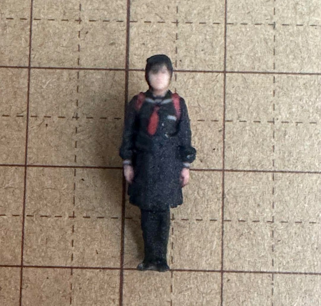 1/64 小学生3体 フィギュア リアルフィギュア 完成品 ミニチュアイメージ 塗装済完成品 3Dフィギュア ミニカーに ジオラマに 3D人物 人物3D ミニチュア