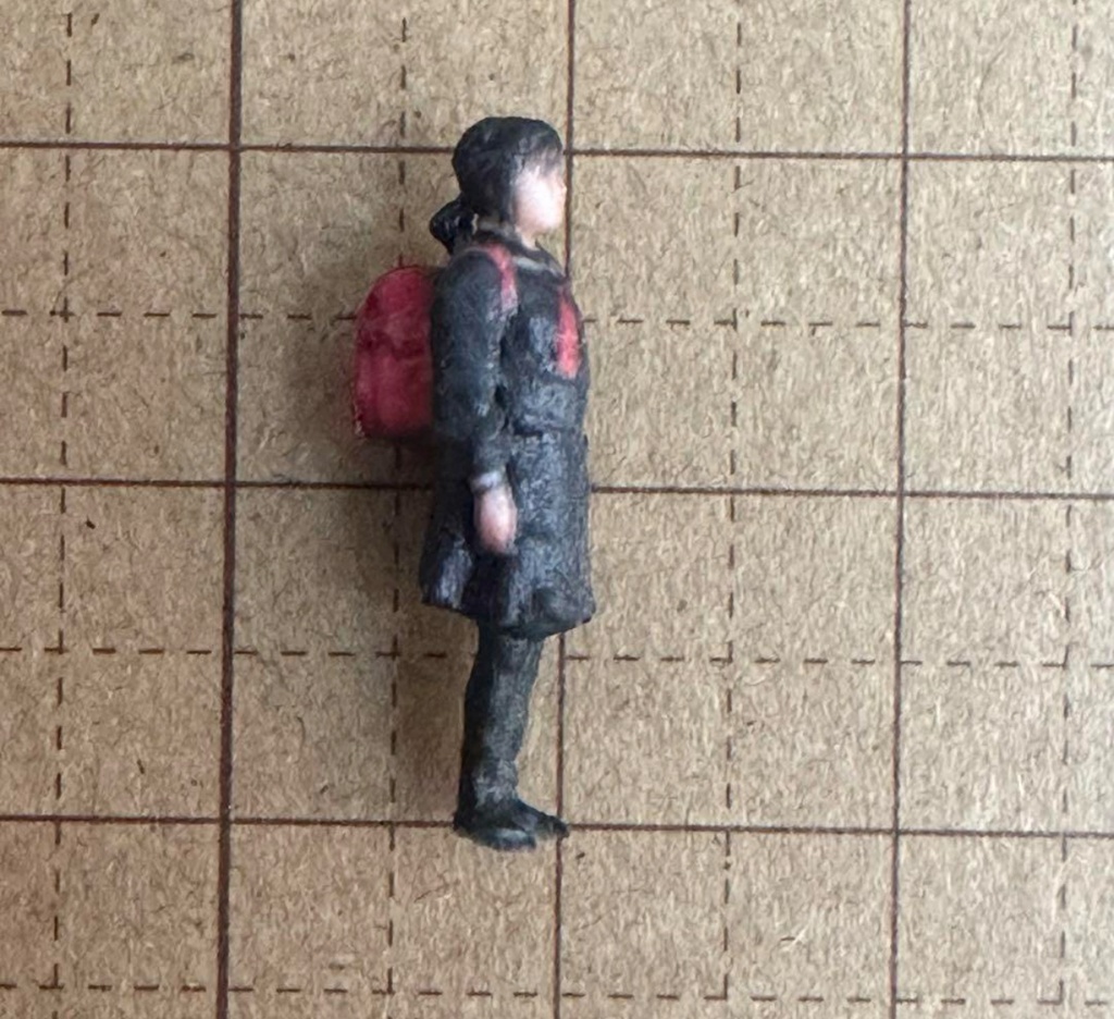 1/64 小学生3体 フィギュア リアルフィギュア 完成品 ミニチュアイメージ 塗装済完成品 3Dフィギュア ミニカーに ジオラマに 3D人物 人物3D ミニチュア