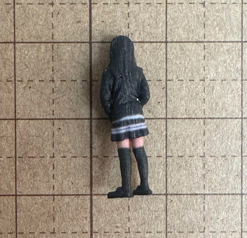 1/64 小学生3体 フィギュア リアルフィギュア 完成品 ミニチュアイメージ 塗装済完成品 3Dフィギュア ミニカーに ジオラマに 3D人物 人物3D ミニチュア