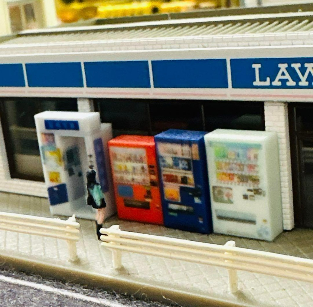Nゲージ 自販機 証明写真機 1/150 鉄道模型 フィギュアに リアルフィギュアに ミニチュアイメージ レイアウトに ジオラマに フルカラー3Dプリンター 完成品