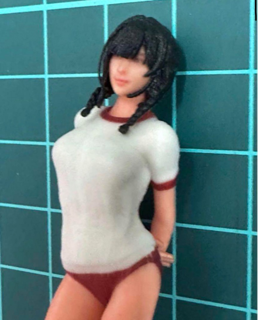 1/24 JK おさげ フィギュア リアルフィギュア 3Dフィギュア 完成品 塗装済完成品 ミニカーに ジオラマに ミニチュア ミニチュアイメージ フルカラー3Dプリンター3D人物 人物3D