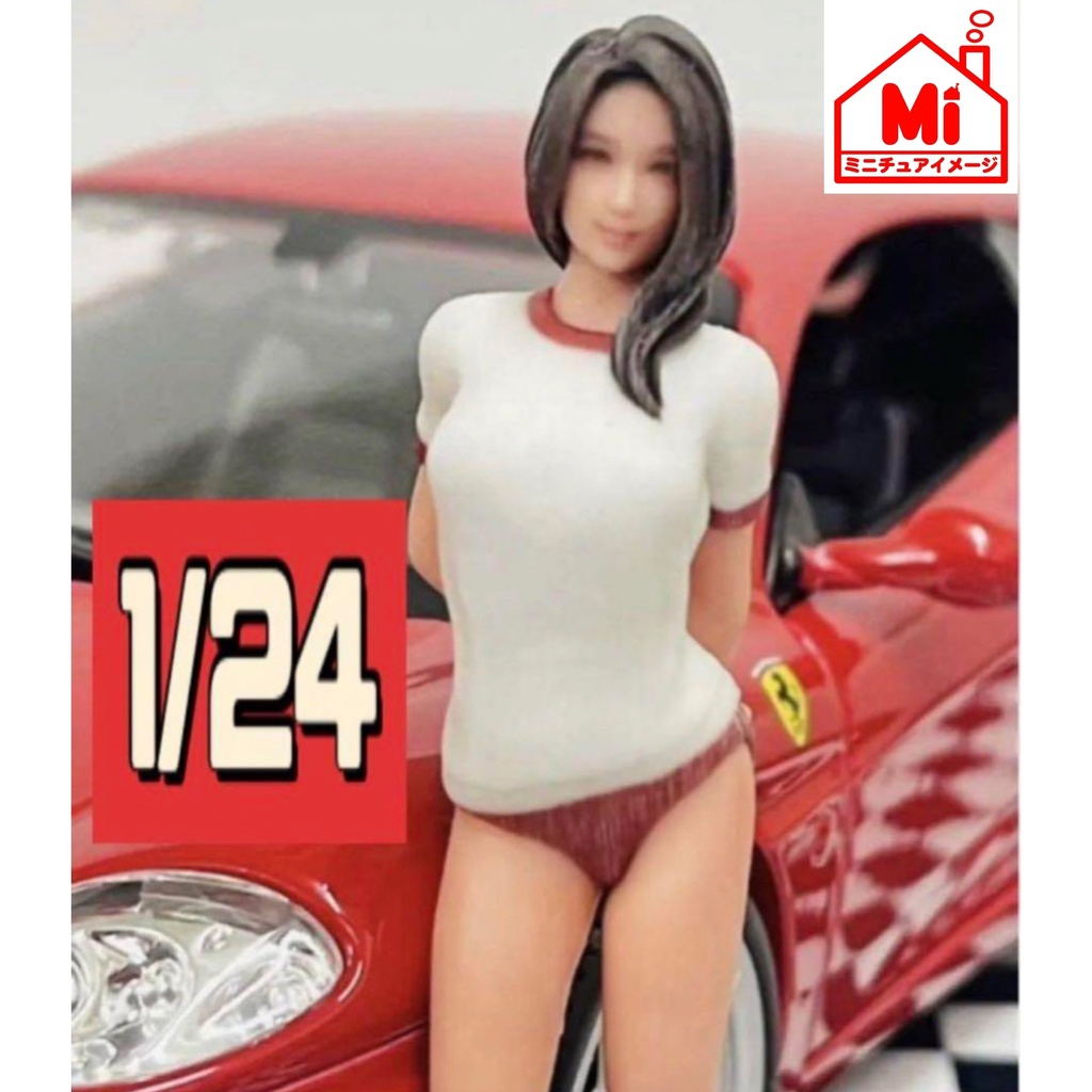 1/24 JK6  女子高生 フィギュア リアルフィギュア 完成品 塗装済完成品 ミニカーに ジオラマに ミニチュアイメージ