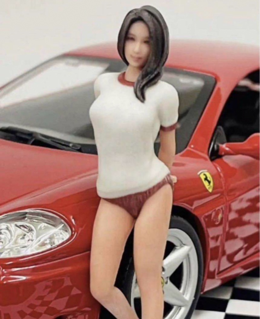 1/24 JK6  女子高生 フィギュア リアルフィギュア 完成品 塗装済完成品 ミニカーに ジオラマに ミニチュアイメージ