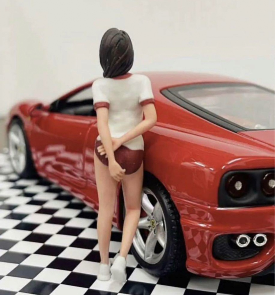 1/24 JK6  女子高生 フィギュア リアルフィギュア 完成品 塗装済完成品 ミニカーに ジオラマに ミニチュアイメージ