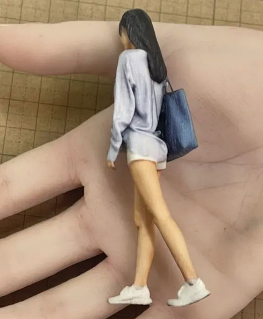 1/18 walking Jess フィギュア リアルフィギュア 完成品 塗装済完成品 ミニチュアイメージ 3Dフィギュア ミニカーに ジオラマに 3D人物 人物3D ミニチュア