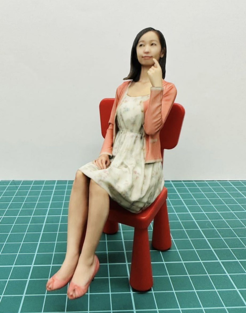 1/12 フィギュア リアルフィギュア 完成品 塗装済完成品 ミニチュアイメージ 3Dフィギュア フルカラー3Dプリンター 3D人物 人物3D ミニカーに ジオラマに