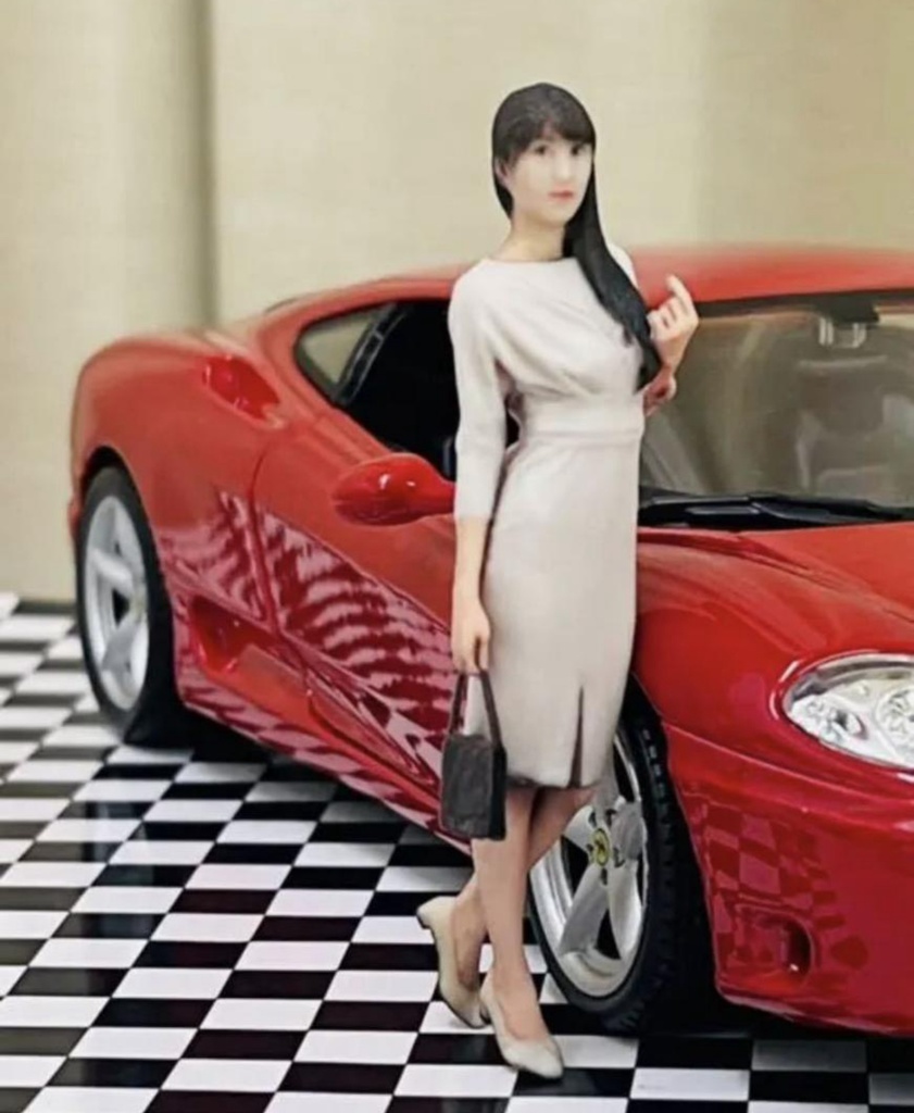 1/24 3-1 フィギュア リアルフィギュア 完成品 塗装済完成品 ミニチュアイメージ 3Dフィギュア 3D人物 人物3D フルカラー3Dプリンター ミニカーに ジオラマに