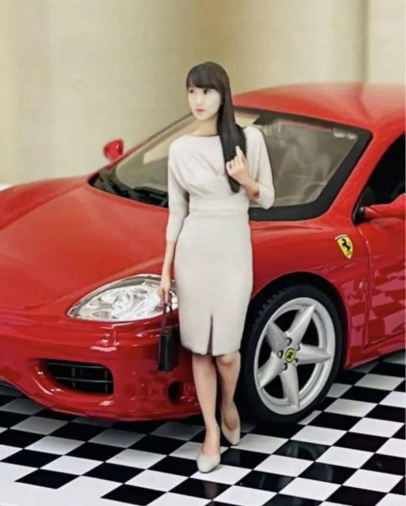 1/24 3-1 フィギュア リアルフィギュア 完成品 塗装済完成品 ミニチュアイメージ 3Dフィギュア 3D人物 人物3D フルカラー3Dプリンター ミニカーに ジオラマに