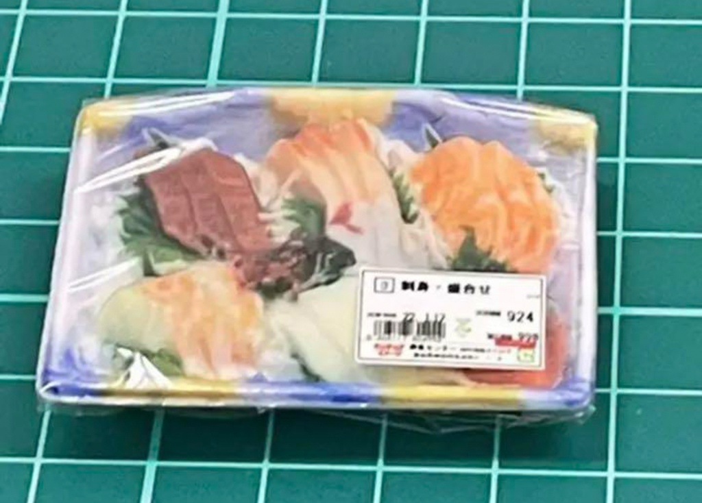 ミニチュア お刺身 刺身 ドールハウスに フィギュアに フルカラー3Dプリンター リアルフィギュア 食品サンプル ミニチュアフード ミニチュアイメージ