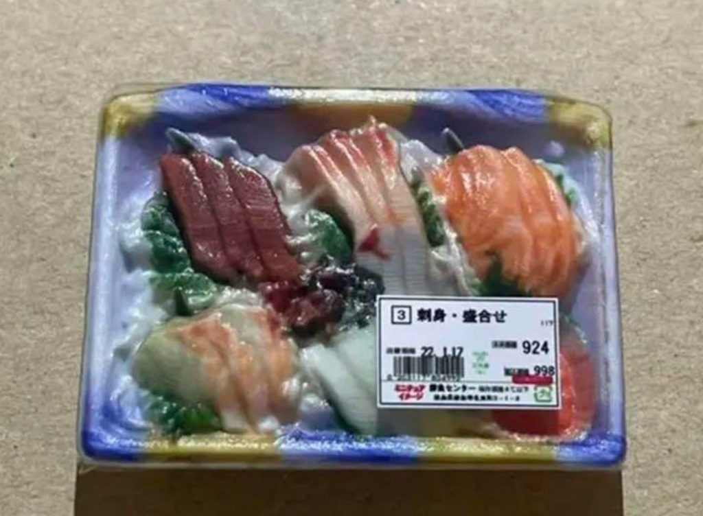 ミニチュア お刺身 刺身 ドールハウスに フィギュアに フルカラー3Dプリンター リアルフィギュア 食品サンプル ミニチュアフード ミニチュアイメージ