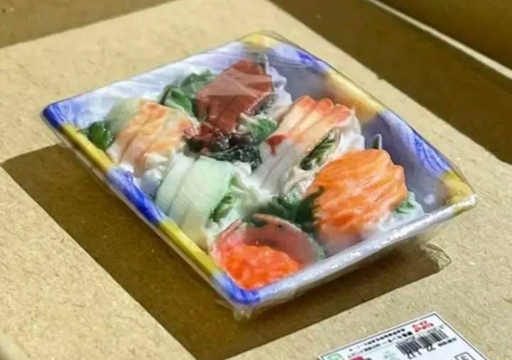 ミニチュア お刺身 刺身 ドールハウスに フィギュアに フルカラー3Dプリンター リアルフィギュア 食品サンプル ミニチュアフード ミニチュアイメージ
