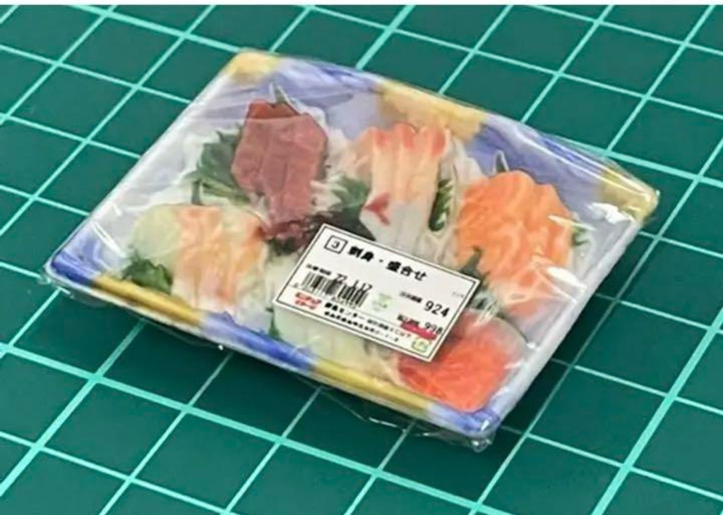 ミニチュア お刺身 刺身 ドールハウスに フィギュアに フルカラー3Dプリンター リアルフィギュア 食品サンプル ミニチュアフード ミニチュアイメージ