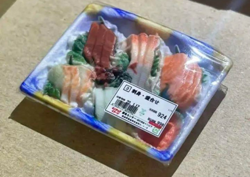 ミニチュア お刺身 刺身 ドールハウスに フィギュアに フルカラー3Dプリンター リアルフィギュア 食品サンプル ミニチュアフード ミニチュアイメージ