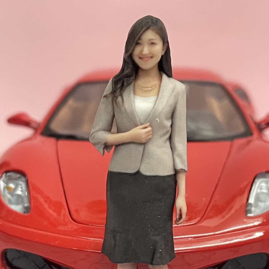 1/24 55-4 リアルフィギュア フィギュア 完成品 塗装済完成品 ミニチュアイメージ フルカラー3Dプリンター 3D人物 人物3D ミニカーに ジオラマに