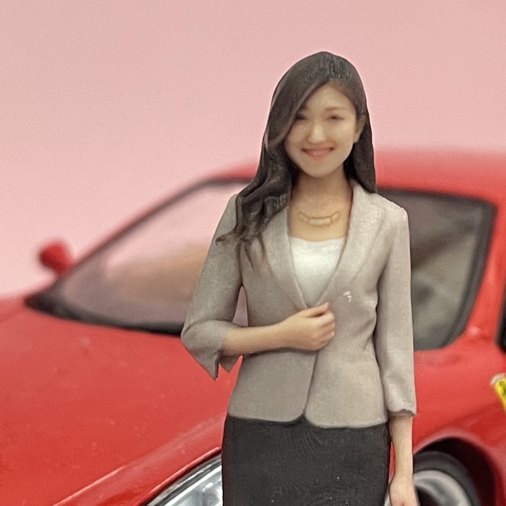 1/24 55-4 リアルフィギュア フィギュア 完成品 塗装済完成品 ミニチュアイメージ フルカラー3Dプリンター 3D人物 人物3D ミニカーに ジオラマに