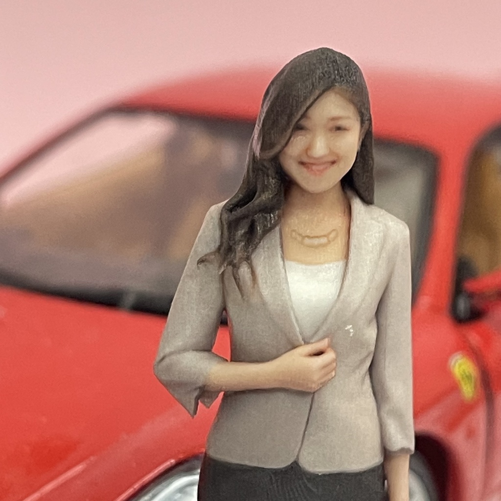 1/24 55-4 リアルフィギュア フィギュア 完成品 塗装済完成品 ミニチュアイメージ フルカラー3Dプリンター 3D人物 人物3D ミニカーに ジオラマに