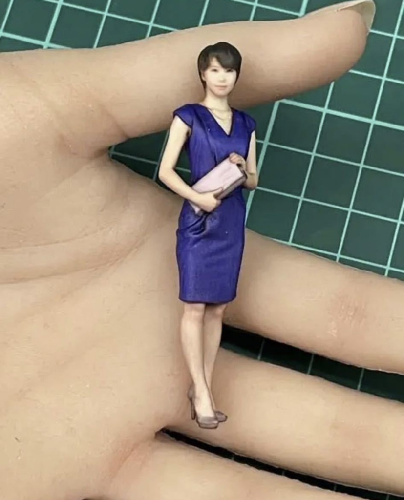 1/24 23-2 フィギュア リアルフィギュア 3Dフィギュア 完成品 塗装済完成品 ミニチュアイメージ フルカラー3Dプリンター 3D人物 人物3D ミニカーに ジオラマに