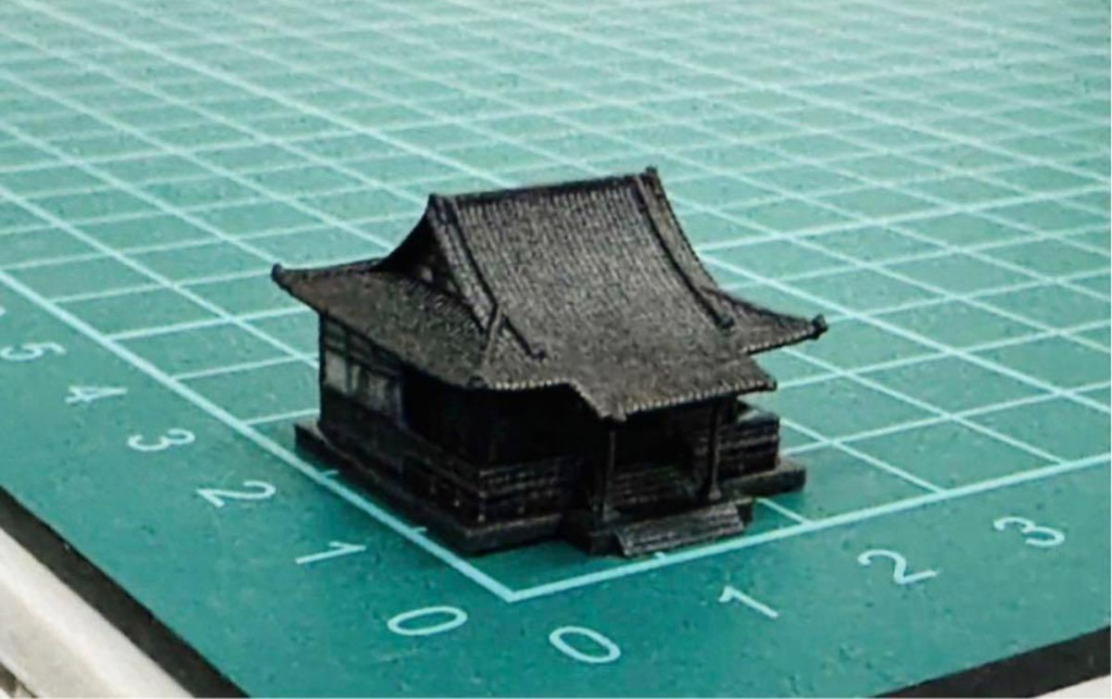 1/600 神社 建物 ミニチュア ストラクチャー 完成品 ジオラマに 建築模型 住宅模型 ミニチュアイメージ 3Dフィギュア フルカラー3Dプリンター