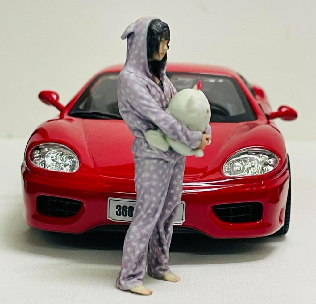 1/24 ルームウエア少女 フィギュア リアルフィギュア 完成品 塗装済完成品 ミニチュアイメージ 3Dフィギュア ミニカーに ジオラマに 3D人物 人物3D