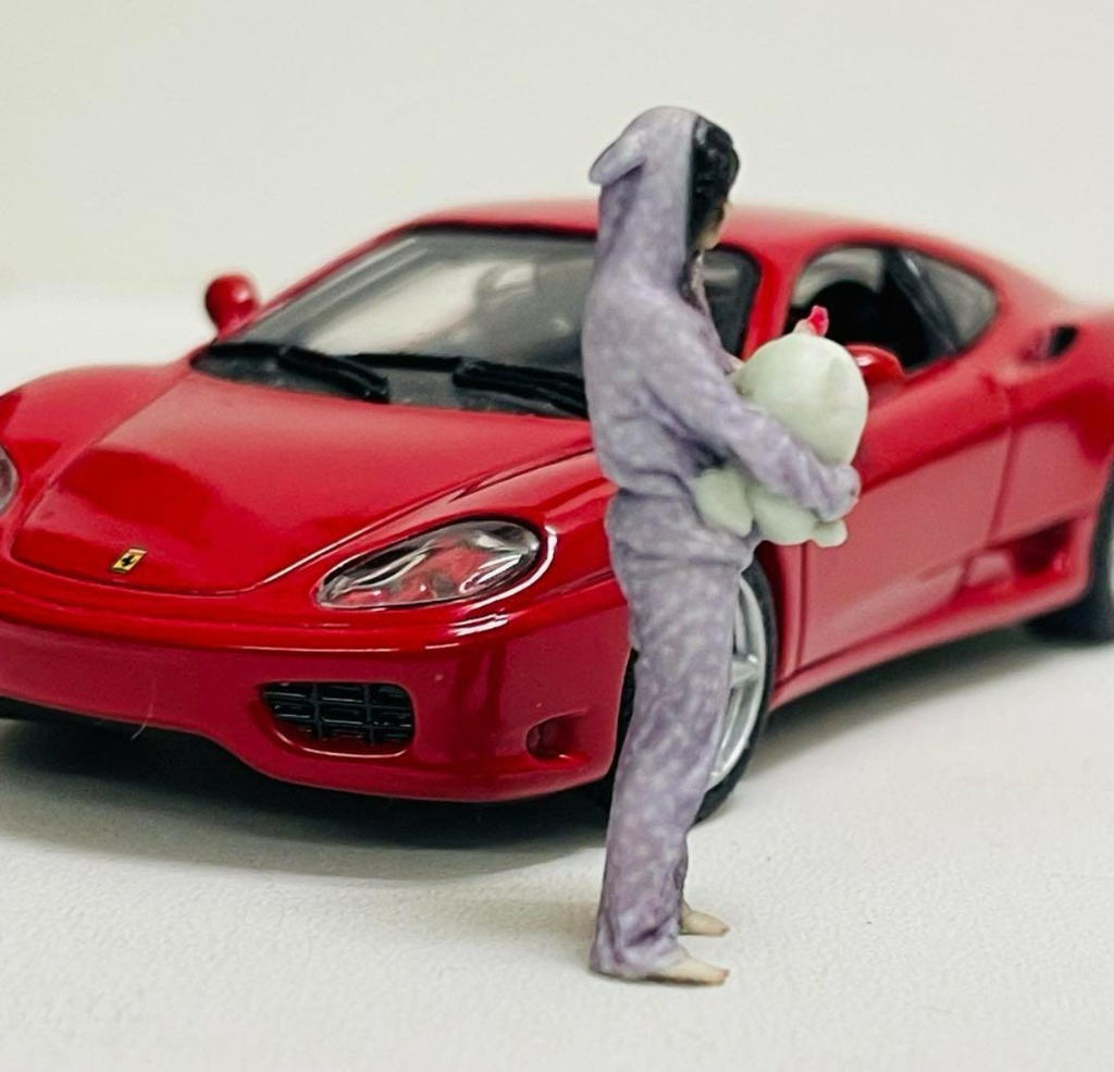 1/43 ルームウエア少女 リアルフィギュア フィギュア 完成品 塗装済完成品 ミニカーに ジオラマに ミニチュアイメージ 3Dフィギュア フルカラー3Dプリンター 3D人物 人物3D