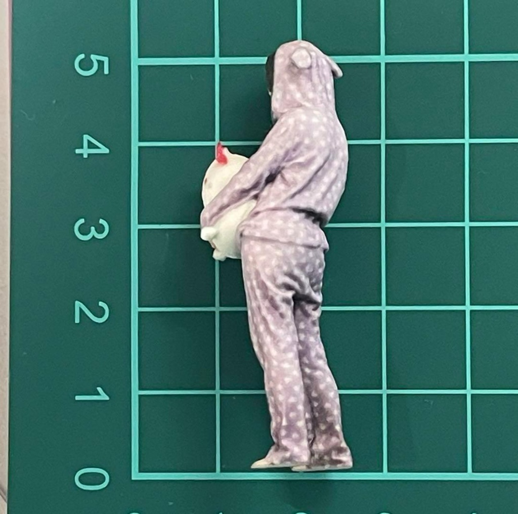 1/32 ルームウエア少女 リアルフィギュア フィギュア 完成品 3Dフィギュア 塗装済完成品 ミニカーに ジオラマに フルカラー3Dプリンター