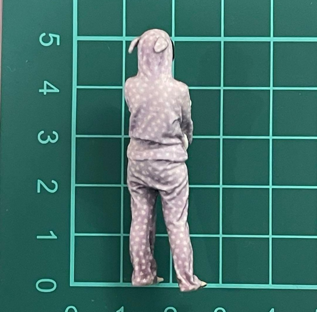 1/32 ルームウエア少女 リアルフィギュア フィギュア 完成品 3Dフィギュア 塗装済完成品 ミニカーに ジオラマに フルカラー3Dプリンター