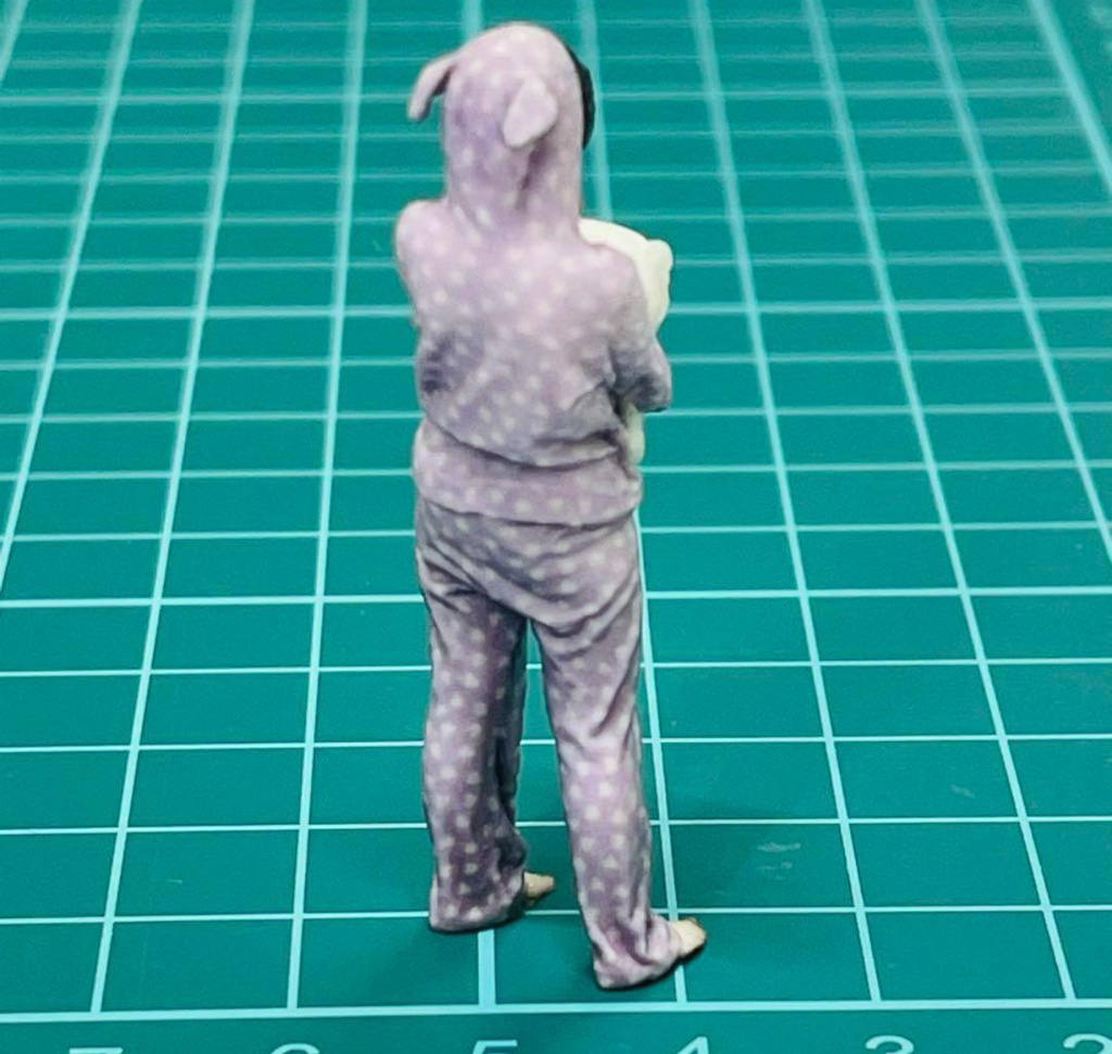 1/32 ルームウエア少女 リアルフィギュア フィギュア 完成品 3Dフィギュア 塗装済完成品 ミニカーに ジオラマに フルカラー3Dプリンター