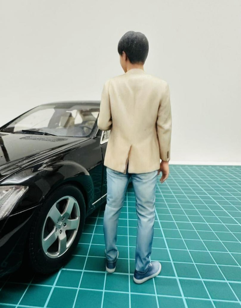 1/18 107-4 男性 フィギュア リアルフィギュア 完成品 塗装済完成品 ミニチュアイメージ 3D人物 人物3D フルカラー3Dプリンター ミニカーに ジオラマに