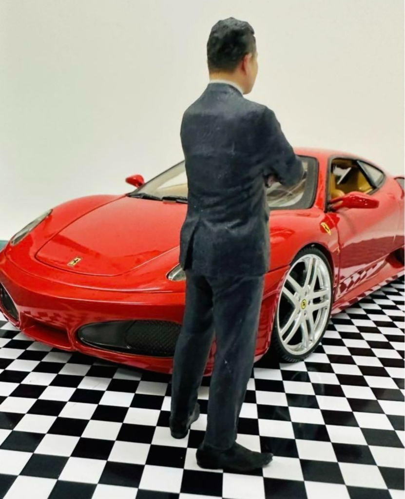 1/18 男性I リアルフィギュア フィギュア 完成品 塗装済完成品 ミニチュアイメージ ジオラマに フルカラー3Dプリンター 3Dフィギュア ミニカーに ジオラマに