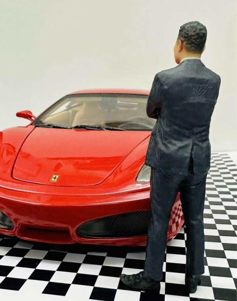 1/18 男性I リアルフィギュア フィギュア 完成品 塗装済完成品 ミニチュアイメージ ジオラマに フルカラー3Dプリンター 3Dフィギュア ミニカーに ジオラマに