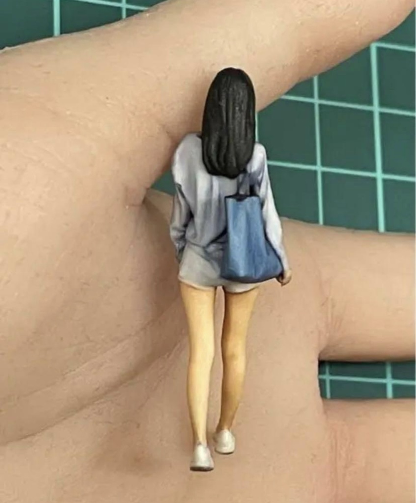 完成品 1/35  jesswalk  フィギュア リアルフィギュア 塗装済完成品 ミニチュアイメージ ミニカーに ジオラマに 3D人物 人物3D フルカラー3Dプリンター