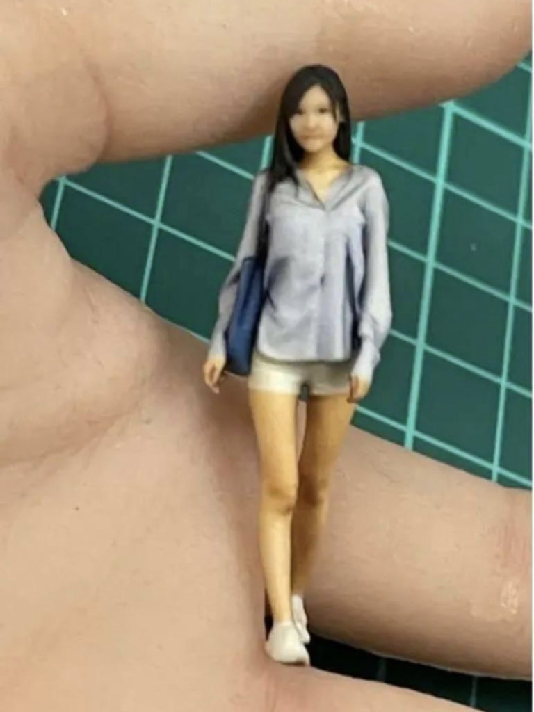 完成品 1/35  jesswalk  フィギュア リアルフィギュア 塗装済完成品 ミニチュアイメージ ミニカーに ジオラマに 3D人物 人物3D フルカラー3Dプリンター