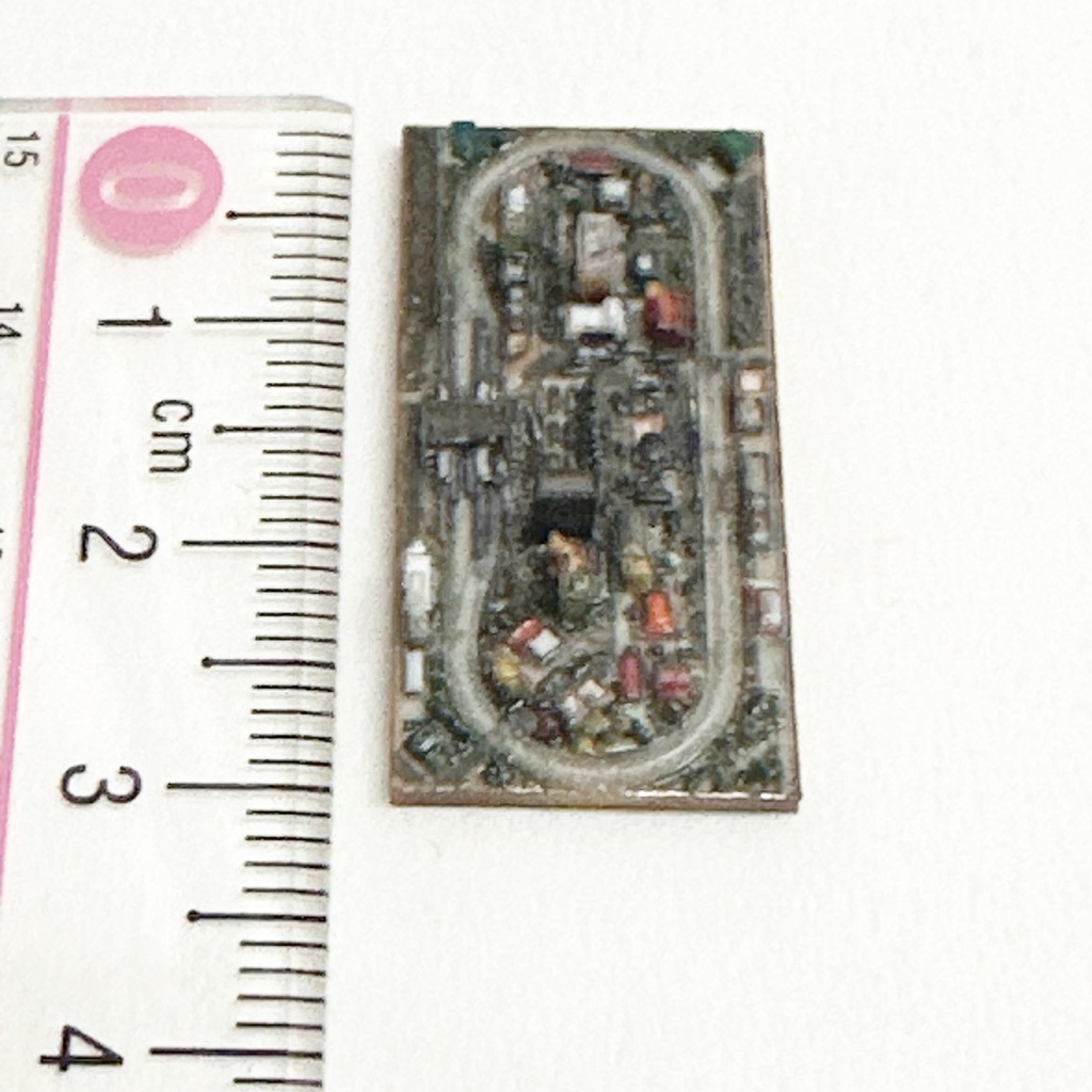 Nゲージより小 ミニミニ鉄道模型 Nゲージ世界の鉄道走行会 ミニチュアイメージ レイアウト ジオラマ ミニジオラマ フルカラー3Dプリンター