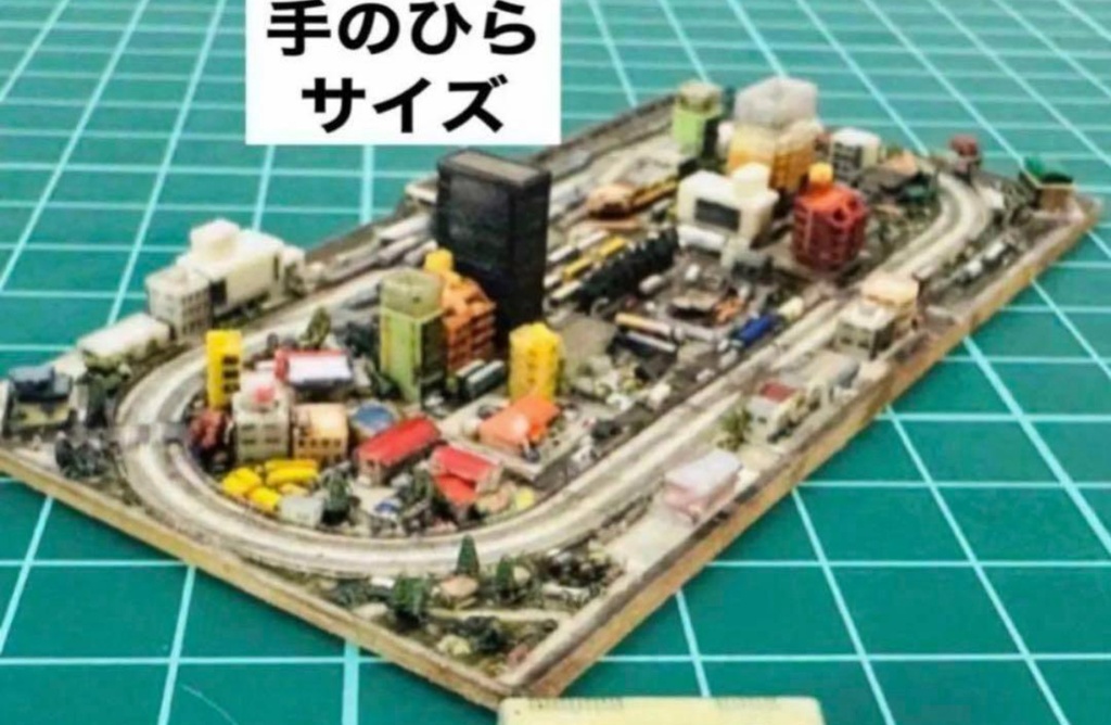 完成品 ミニチュア 鉄道模型 レイアウト ジオラマ ミニミニ鉄道模型 1/18〜1/12フィギュア向け ドールハウスに Nゲージより小さい! ミニチュアイメージ フルカラー3Dプリンター