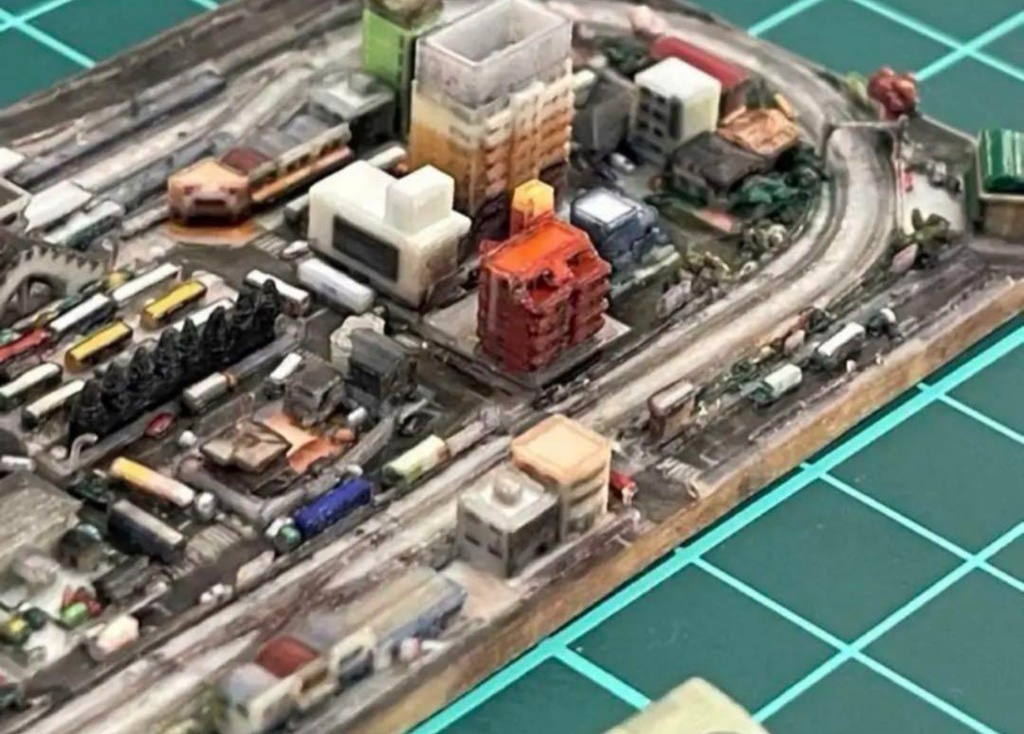 完成品 ミニチュア 鉄道模型 レイアウト ジオラマ ミニミニ鉄道模型 1/18〜1/12フィギュア向け ドールハウスに Nゲージより小さい! ミニチュアイメージ フルカラー3Dプリンター