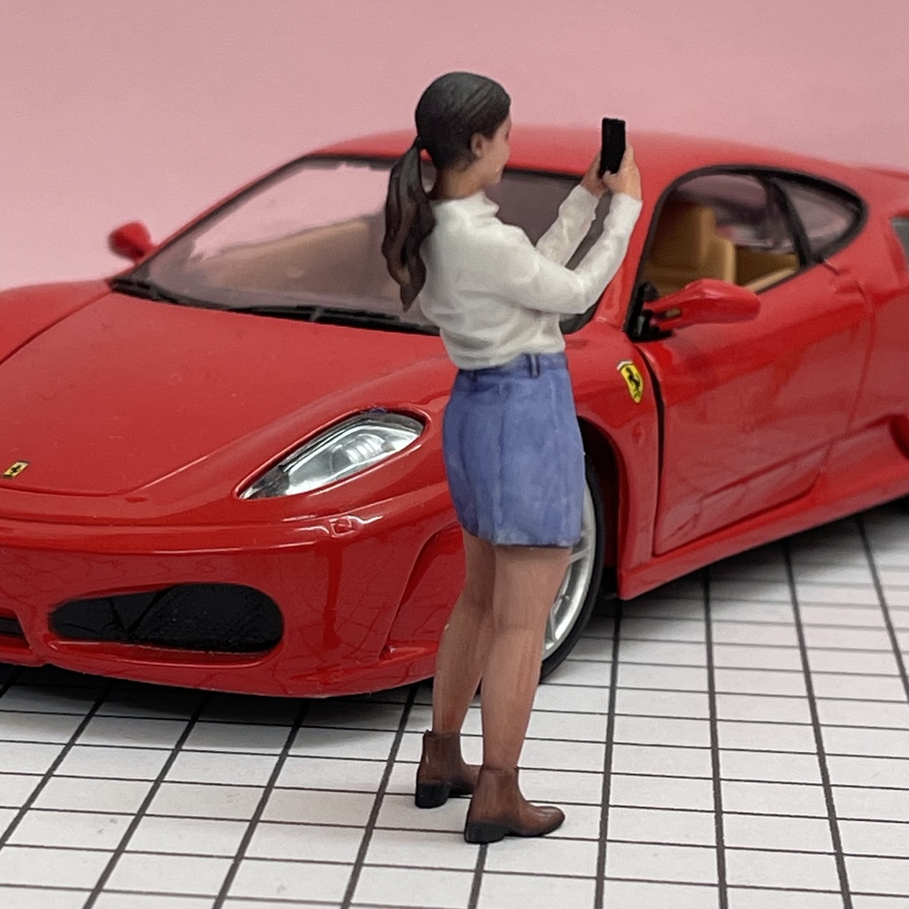 完成品 1/24 1960 ヌミック リアルフィギュア フィギュア 塗装済完成品 ミニカーに ジオラマに ミニチュアイメージ フルカラー3Dプリンター 3D人物 人物3D