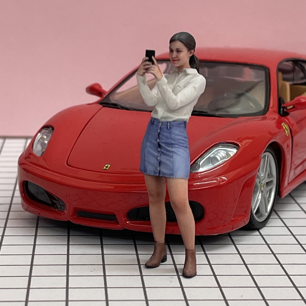 完成品 1/24 1960 ヌミック リアルフィギュア フィギュア 塗装済完成品 ミニカーに ジオラマに ミニチュアイメージ フルカラー3Dプリンター 3D人物 人物3D