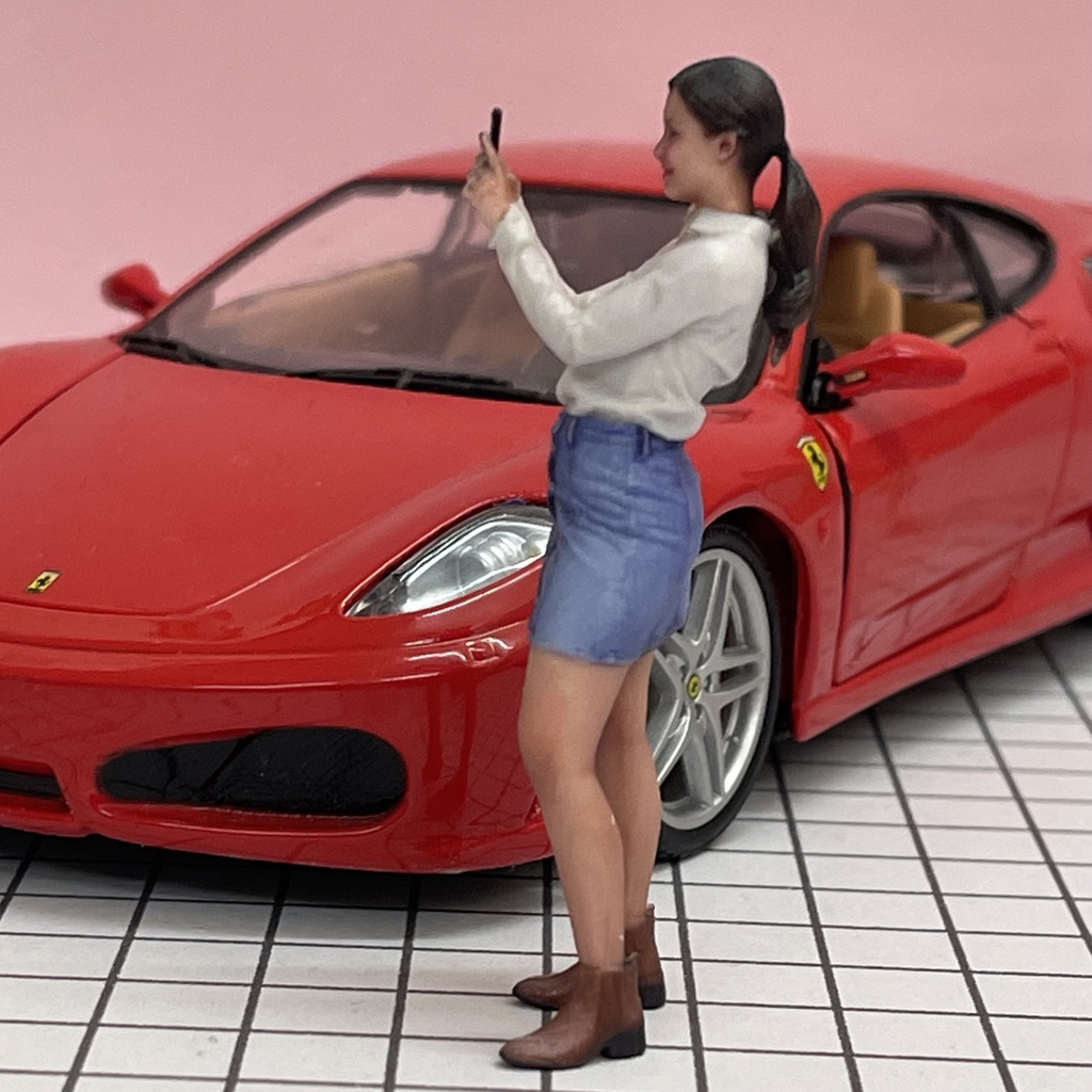 完成品 1/24 1960 ヌミック リアルフィギュア フィギュア 塗装済完成品 ミニカーに ジオラマに ミニチュアイメージ フルカラー3Dプリンター 3D人物 人物3D