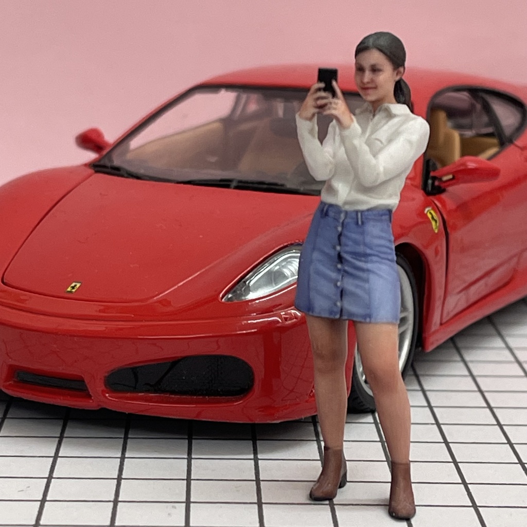 完成品 1/24 1960 ヌミック リアルフィギュア フィギュア 塗装済完成品 ミニカーに ジオラマに ミニチュアイメージ フルカラー3Dプリンター 3D人物 人物3D