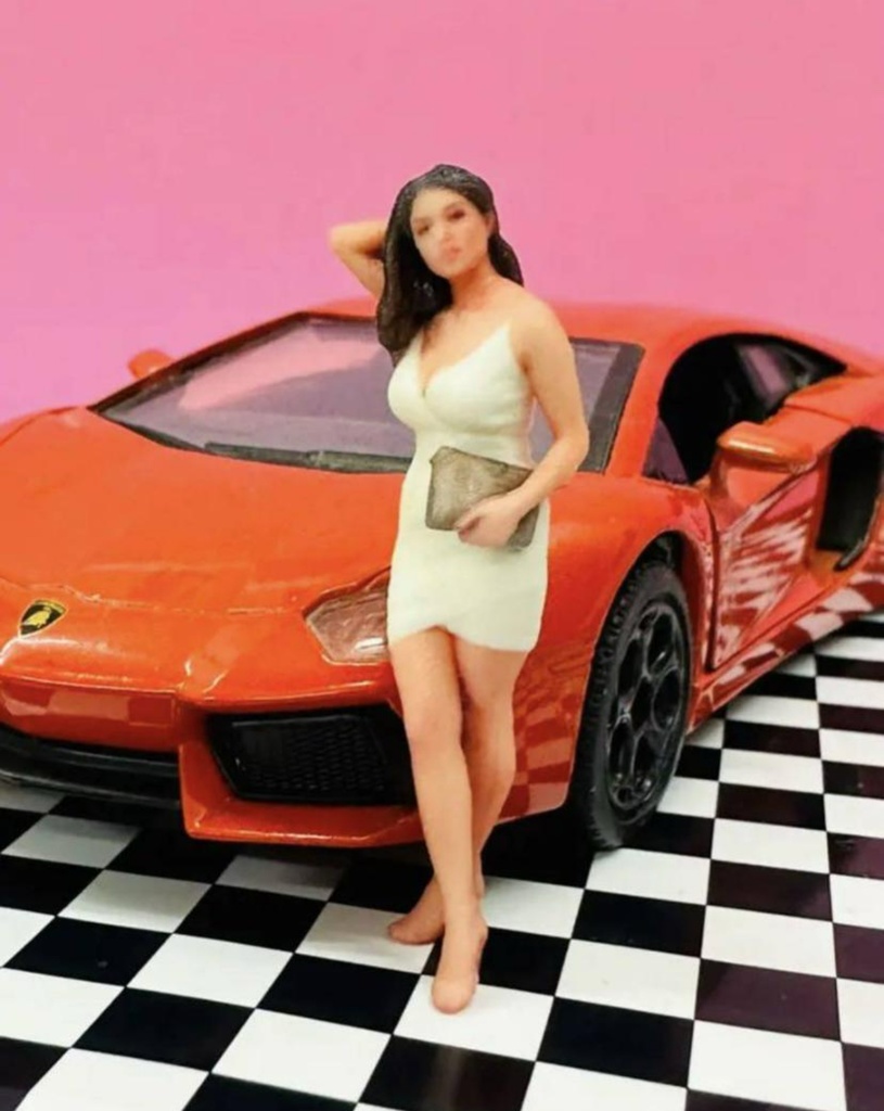 完成品 1/32 1660 ヌミック フィギュア リアルフィギュア 塗装済完成品 ミニカーに ジオラマに ミニチュアイメージ 3D人物 人物3D フルカラー3Dプリンター