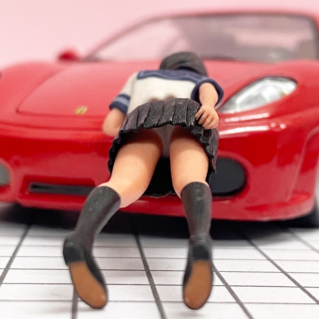 完成品 1/24 JK5T 女子高生 セーラー服 フィギュア リアルフィギュア 塗装済完成品 ミニチュアイメージ