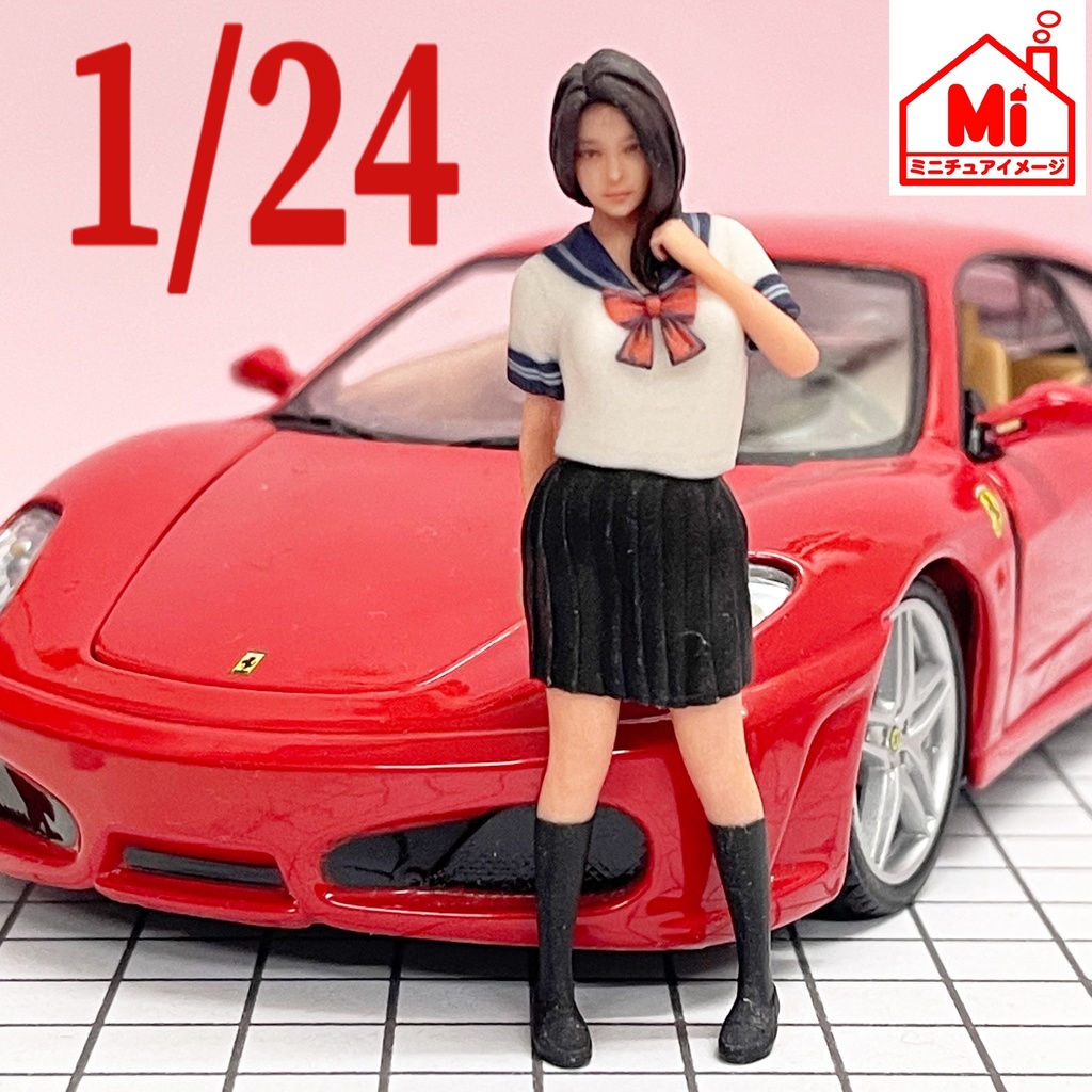 完成品　1/24 JK5T 女子高生　セーラー服　フィギュア　リアルフィギュア　塗装済完成品　ミニチュアイメージ 