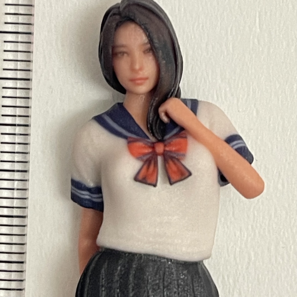 完成品 1/24 JK5T 女子高生 セーラー服 フィギュア リアルフィギュア 塗装済完成品 ミニチュアイメージ