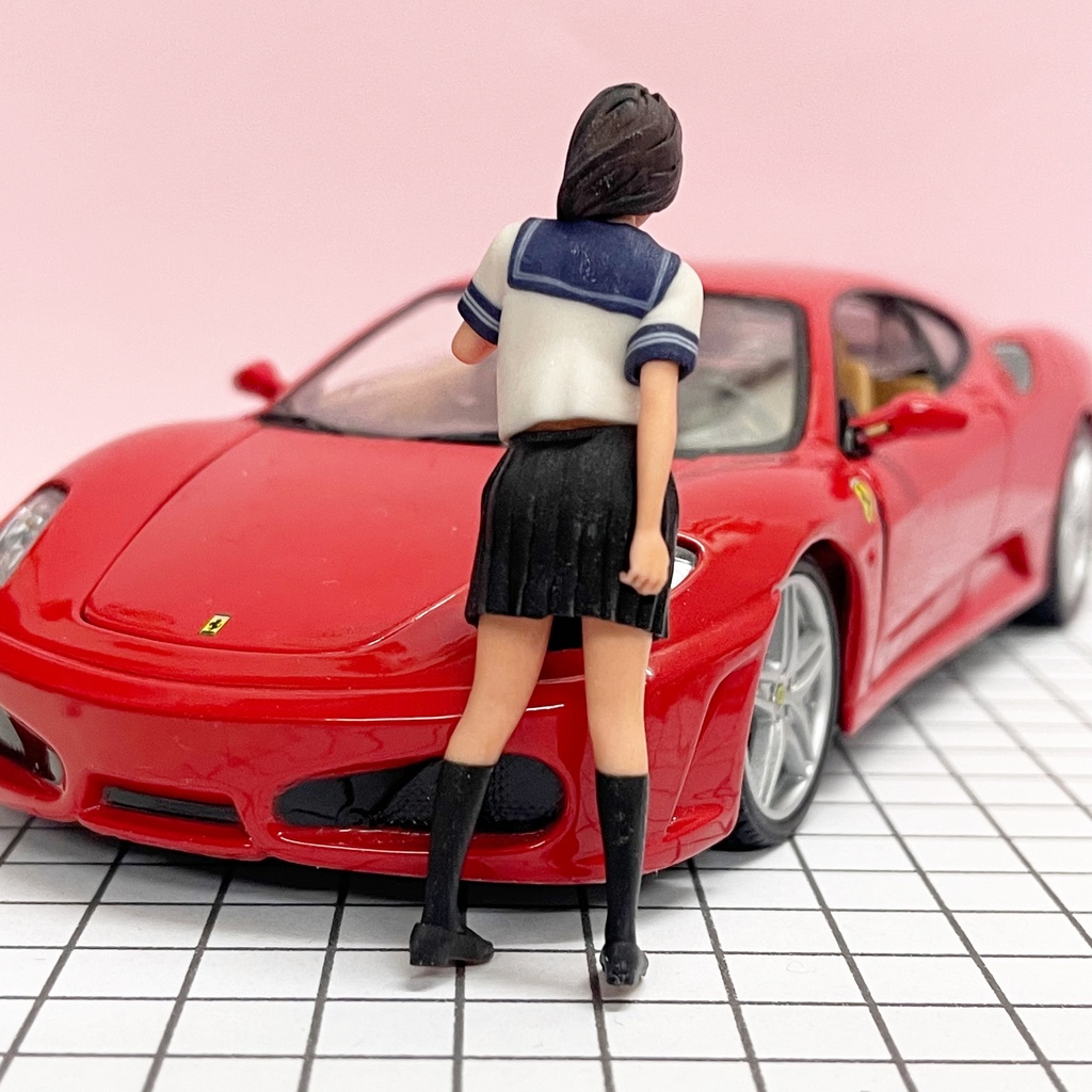 完成品 1/24 JK5T 女子高生 セーラー服 フィギュア リアルフィギュア 塗装済完成品 ミニチュアイメージ